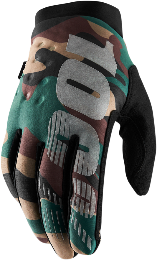 100% Brisker Gloves - Camo - XL 10003-00008