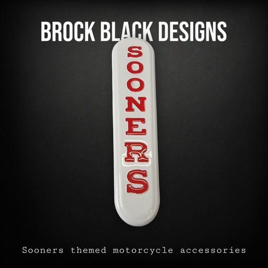 08+ Sooners themed console insert